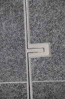Flush door hinge detail, recessed door