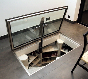 Glass cellar trap door installed for a client in south London